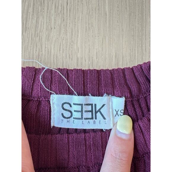 Seek The Label Womens Knit Ribbed Crew Neck Long Sleeve Sweater Size XS 2194 - Picture 6 of 7
